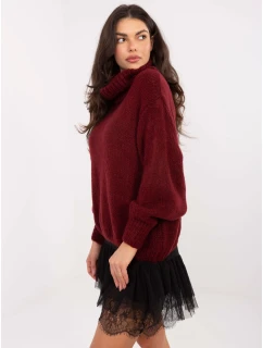 Sweter IN SW model 21787934 bordowy - FPrice