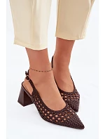 Sandále na podpätku model 226505 Krok vo veľkom štýle Sandále na podpätku model 226505 Krok vo veľkom štýle