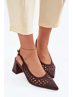 Sandále na podpätku model 226505 Krok vo veľkom štýle