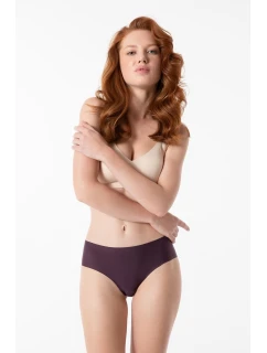 Julimex Tmavá slivka Jednoduché klasické nohavičky S-XL