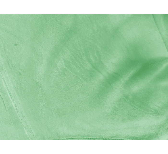 Světle zelená dámská velurová souprava (8C1173-127)