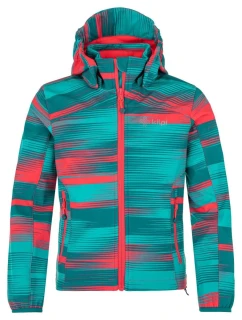 Dievčenská softshellová bunda Ravia-j tyrkysová - Kilpi