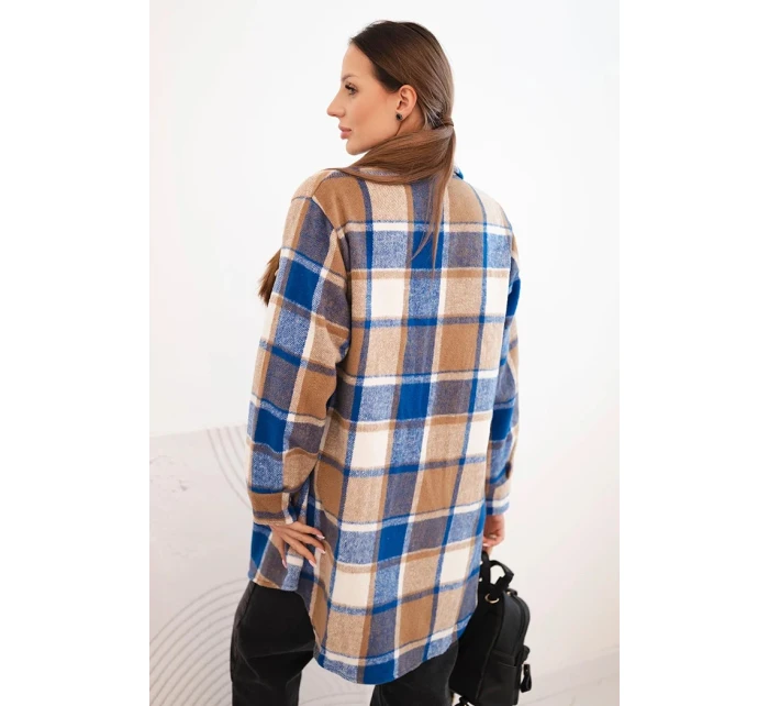 Dámská kostkovaná košile chabrová