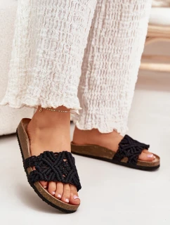 Dámské Pantofle Na Platformě Černé model 21700032 - Boto