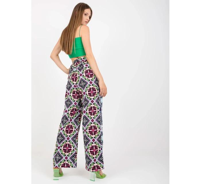 DHJ SP 13587 nohavice.66P čierna a modrá