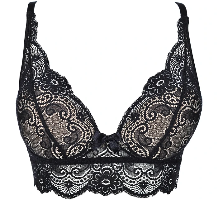 Podprsenka V-9071 béžovo-čierna - Axami Podprsenka V-9071 béžovo-čierna - Axami