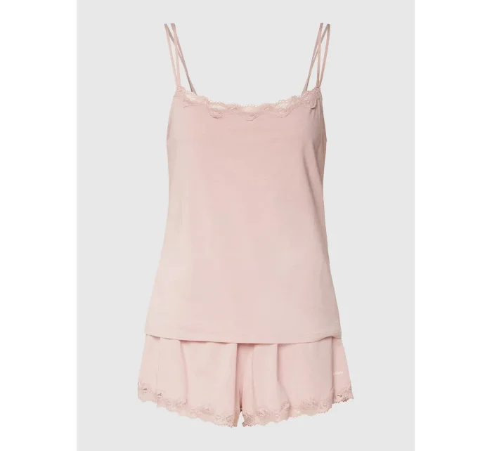 Dámske pyžamo - QS6820E TQO - staroružová - Calvin Klein