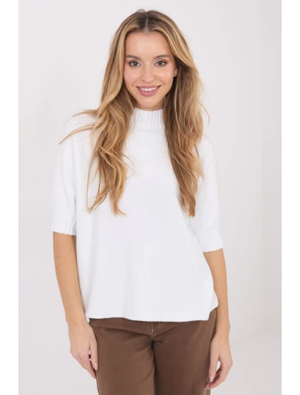 Svetr s krátkým rukávem model 222580 Italy Moda Svetr s krátkým rukávem model 222580 Italy Moda