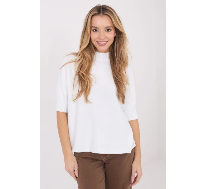 Svetr s krátkým rukávem model 222580 Italy Moda Svetr s krátkým rukávem model 222580 Italy Moda