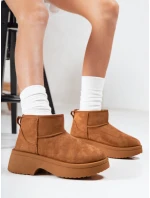 Dámské sněhule na tlusté podrážce camel Dstreet model 21994496 - FashionStreet Dámské sněhule na tlusté podrážce camel Dstreet model 21994496 - FashionStreet