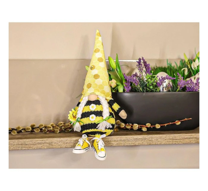 GHOST GNOM BABY 25CM IN TRAMPS SPRING DECORATION detské