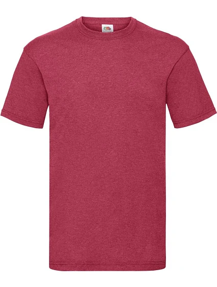 Tričko Fruit of the Loom Valueweight T 16.1036, vintage heather red Tričko Fruit of the Loom Valueweight T 16.1036, vintage heather red