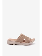 Dámské pantofle Sergio Leone KL064 Béžové