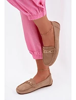 Dámske klasické semišové mokasíny Khaki Corinell Dámske klasické semišové mokasíny Khaki Corinell