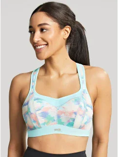 Športová podprsenka s potlačou 5021R tyrkysová - Panache