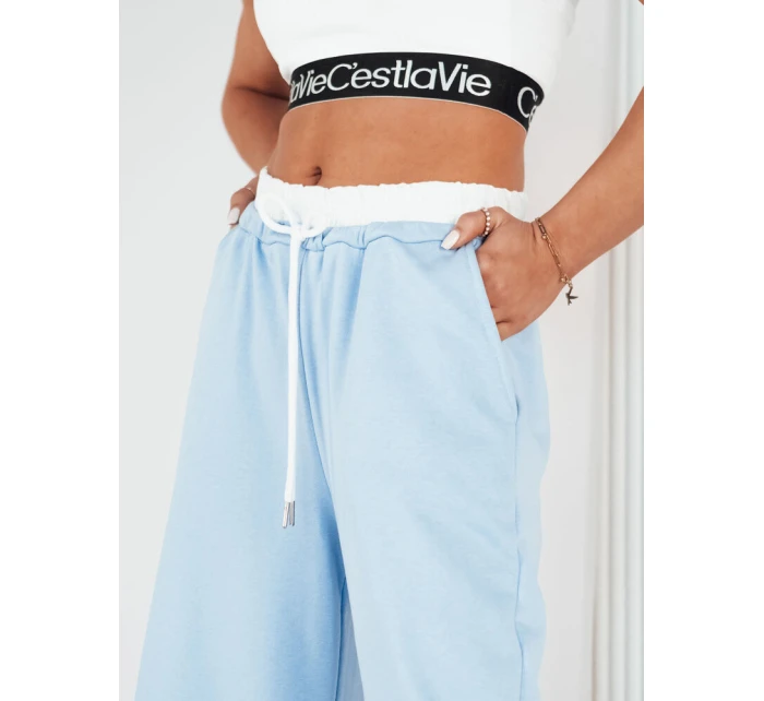 Dámské široké kalhoty blue Dstreet model 21974052 - FashionStreet Dámské široké kalhoty blue Dstreet model 21974052 - FashionStreet