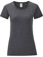 Fruit of the Loom Lady-Fit Iconic 150 T Dámske tričko 16.1432 tmavošedá melírovaná Fruit of the Loom Lady-Fit Iconic 150 T Dámske tričko 16.1432 tmavošedá melírovaná
