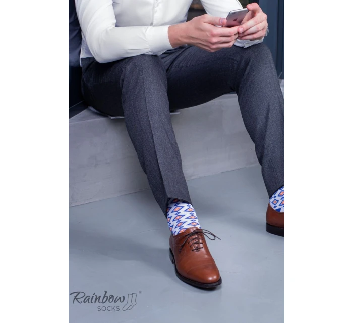 Skarpetki Rainbow Socks W Geometryczne Wzory 3 Pary