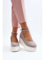 Dámské espadrilky na šedé model 21648491 - Boto Dámské espadrilky na šedé model 21648491 - Boto