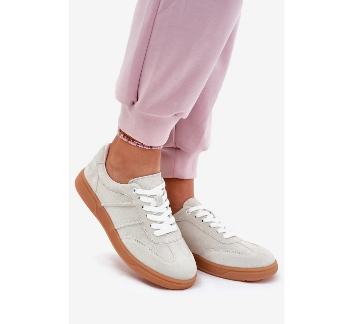 Semišové Nízké Tenisky Dámské Šedé model 21691159 - EVENTO