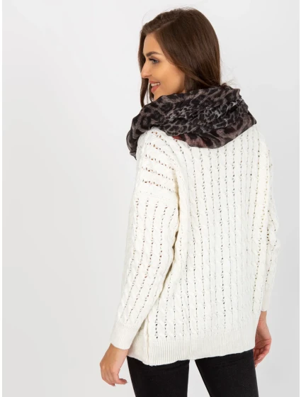 Tunelový šál AT KM 241357.03P čierna a červená Tunelový šál AT KM 241357.03P čierna a červená