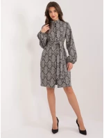 Šaty LK SK 509526 1.06 šedá čierna Šaty LK SK 509526 1.06 šedá čierna