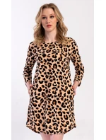 Dámske domáce šaty s trojštvrťovými rukávmi Leona Dámske domáce šaty s trojštvrťovými rukávmi Leona