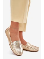 Dámské Eko Kožené Mokasíny Zlaté model 21701539 - Boto