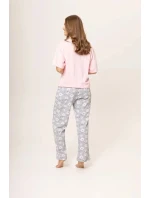 Dámske pyžamo 160/074 ružovo šedá - Karol