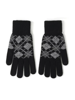 Pánske žakárové rukavice R-241