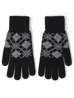 Pánske žakárové rukavice R-241