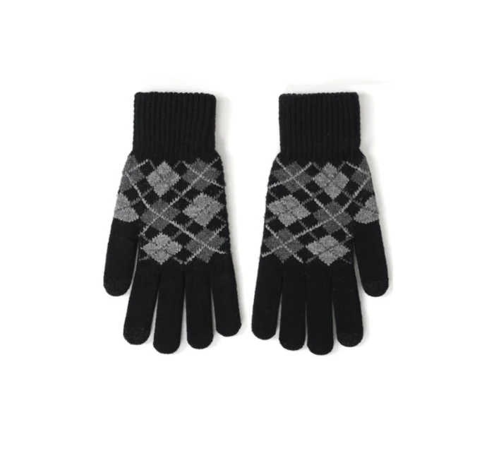 Pánske žakárové rukavice R-241