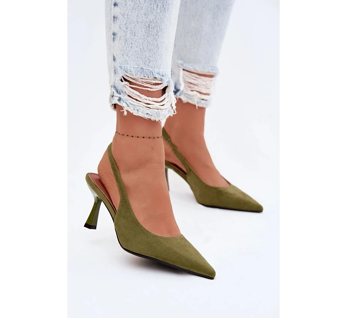 Sandále na podpätku model 226918 Vykročte štýlovo