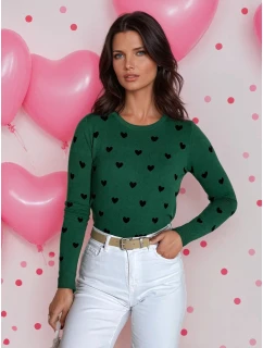 Dámsky sveter FREYJA green FashionStreet MY2065