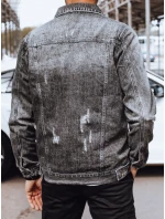 FashionStreet pánska sivá džínsová bunda TX4697