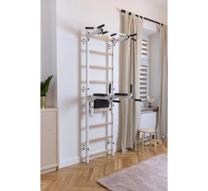 GYMNASTICKÝ REBRÍK S HRAZDOU A ZÁBRADLÍM NA CVIČENIE NA LAVIČKE 722W