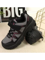 Club Jr model 17559859 šedé trekové boty na suchý zip - American