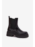 Zateplené kotníkové boty na zip Černé model 21708977 - Boto Zateplené kotníkové boty na zip Černé model 21708977 - Boto