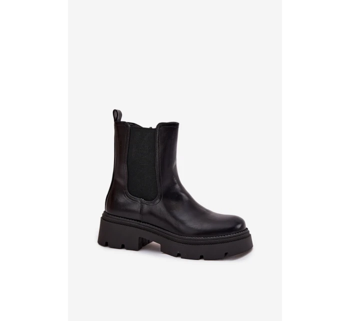 Zateplené kotníkové boty na zip Černé model 21708977 - Boto Zateplené kotníkové boty na zip Černé model 21708977 - Boto