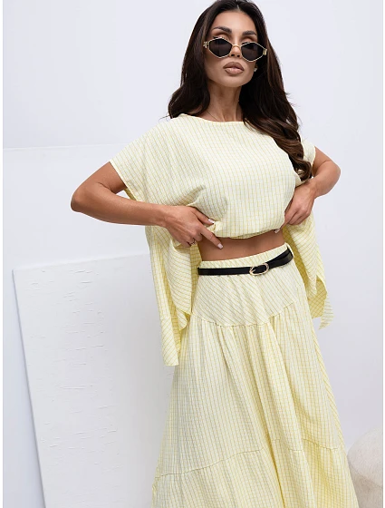 Spódnica IT SD model 22123721 jasny żółty - FPrice