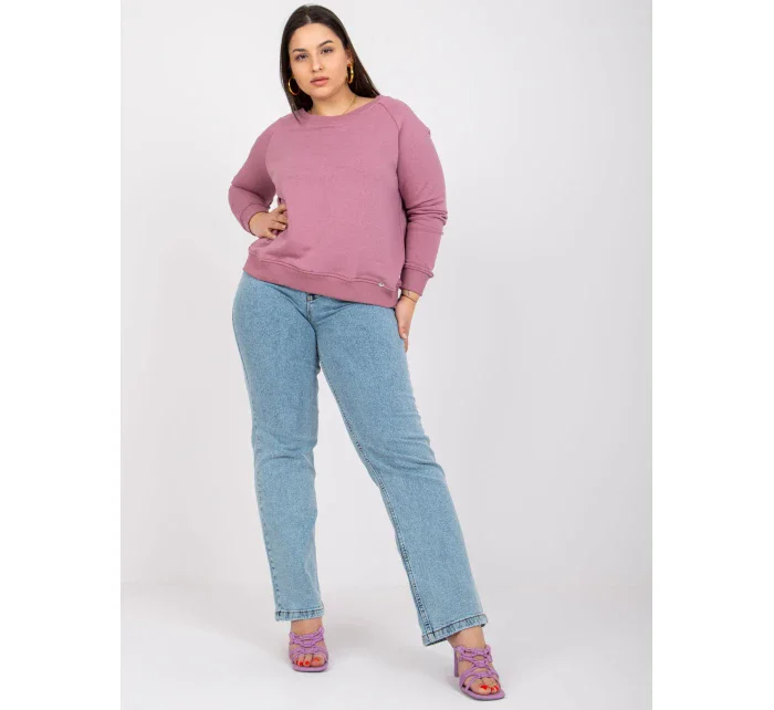 Mikina RV BL 6326.02X tmavo ružová