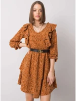 Šaty WN SK R824.68 svetlo hnedá