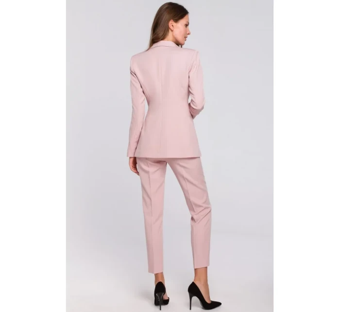 K036 Blejzer s jednou zadnou časťou - krepovo ružový K036 Blejzer s jednou zadnou časťou - krepovo ružový