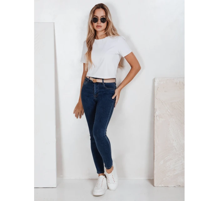 Dámské push up džíny tmavě modré model 21992561 - Dstreet Dámské push up džíny tmavě modré model 21992561 - Dstreet