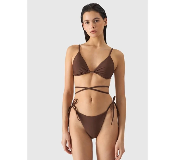 Dámský horní díl plavek model 21430955 Hnědý - 4F