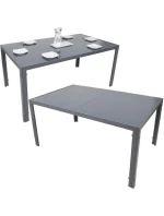 ZÁHRADNÝ STÔL 150x90x73 cm tmavosivý