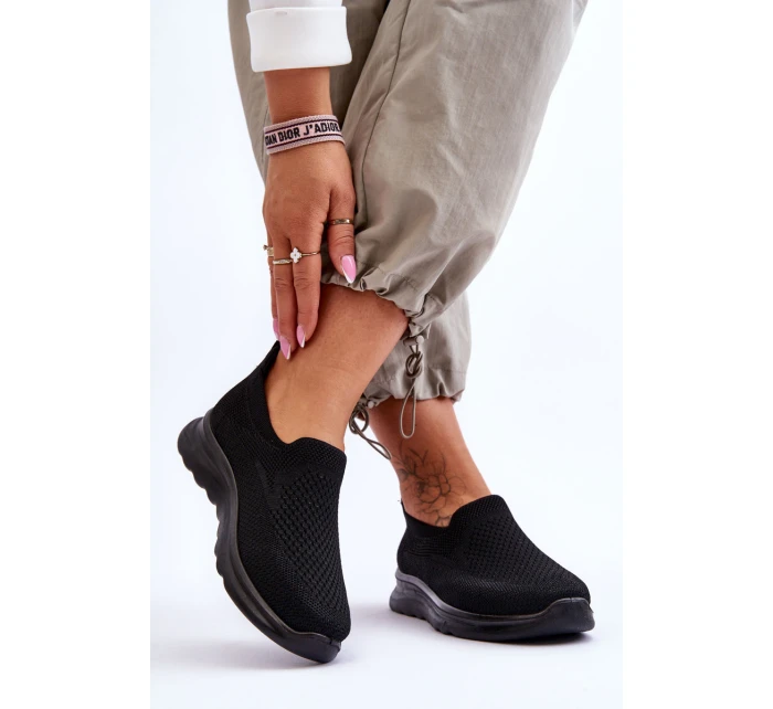 Dámské textilní nazouvací tenisky černé model 21618171 - EVENTO