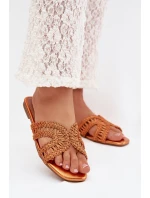 Dámské ploché oranžové pantofle model 22032000 - Boto