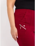 Spodnie AT SP model 19658687 bordowy - FPrice Spodnie AT SP model 19658687 bordowy - FPrice