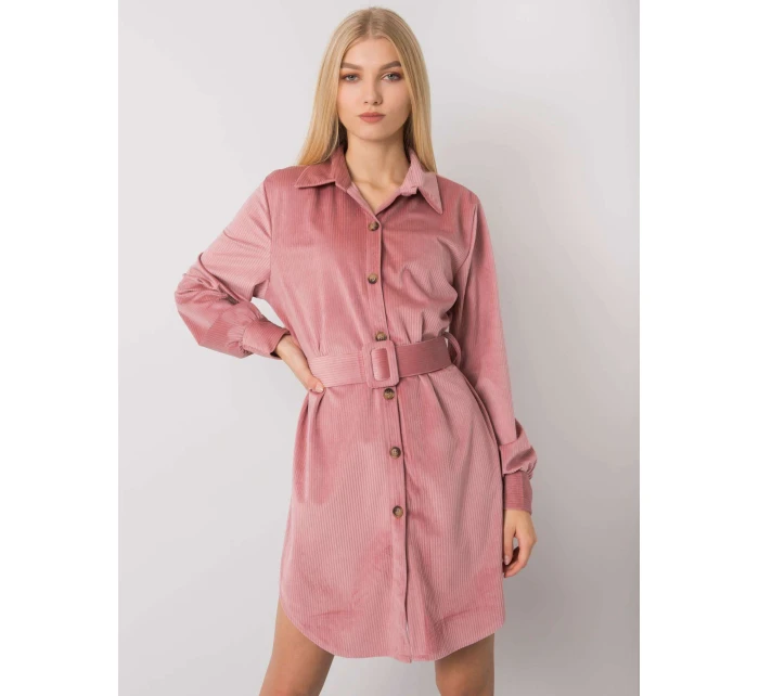 Šaty DHJ SK 10333.12P tmavo ružová